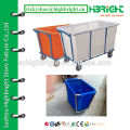 large HDPE cleaning trolley for collecting towels